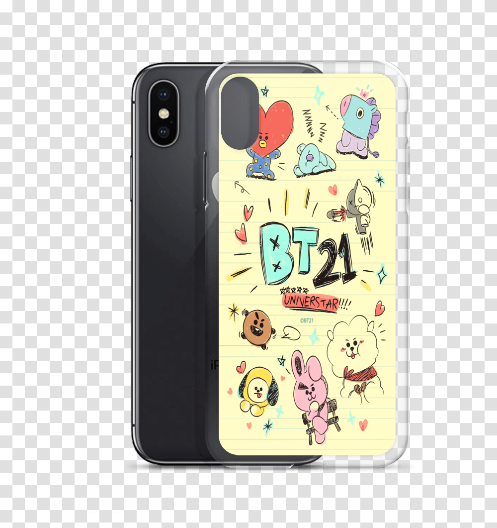 Iphone Cartoon Bt21 Doodles, Electronics, Mobile Phone, Cell Phone Transparent Png