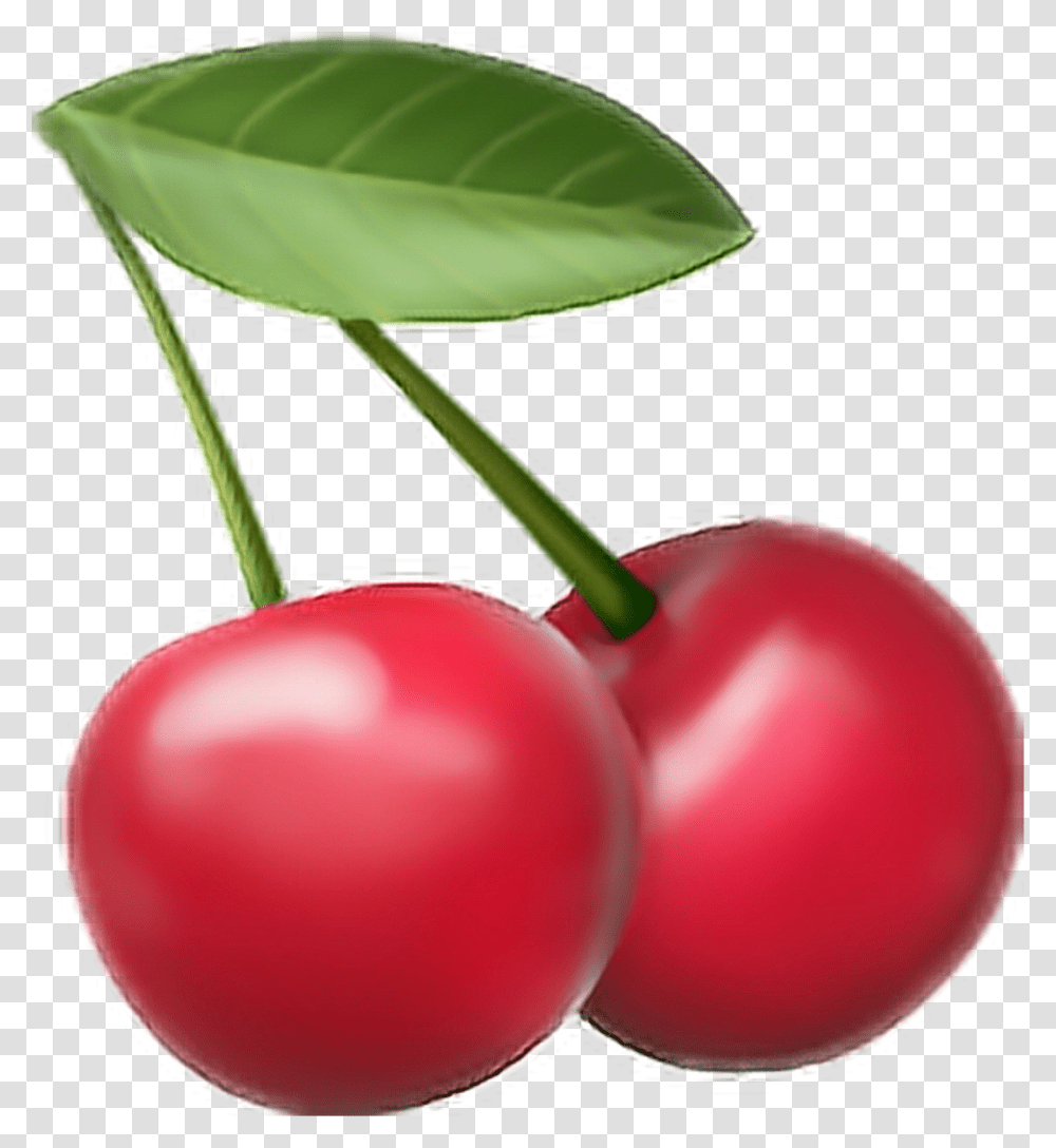 Iphone Cherry Emoji Iphone Cherry Emoji, Plant, Fruit, Food, Balloon Transparent Png