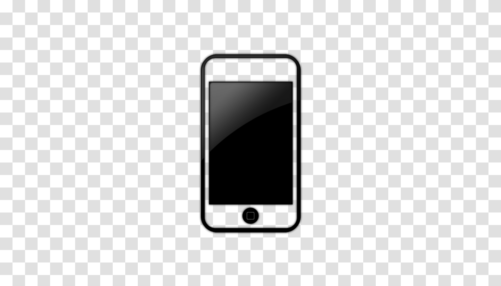 Iphone Clipart Black And White Letters, Electronics, Mobile Phone, Cell Phone, Ipod Transparent Png