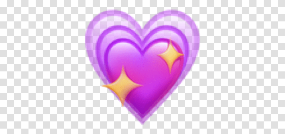 Iphone Emoji Followme Iphone Stick Iphoneemoji Heart, Balloon, Purple Transparent Png