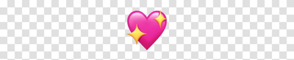 Iphone Emoji Heart Pink Sparkle, Balloon Transparent Png