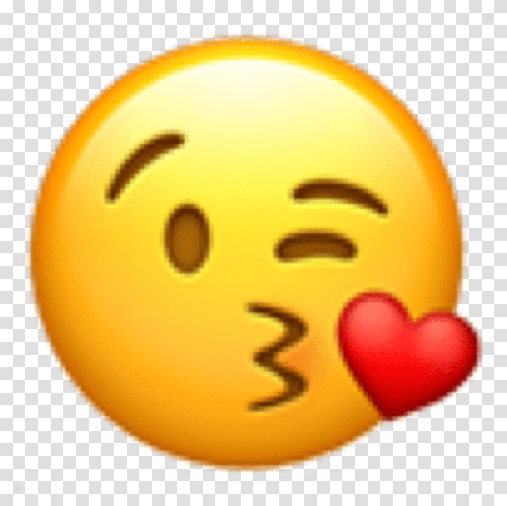 Iphone Emoji Iphoneemoji Iphonesticker Heart Smile Emote Kiss, Ball, Balloon, Egg, Food Transparent Png