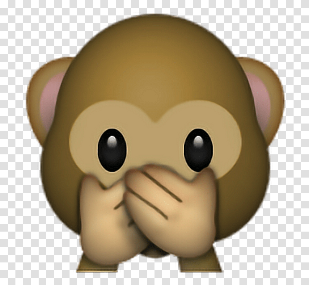 Iphone Emoji Monkey, Head, Toy, Figurine, Plush Transparent Png