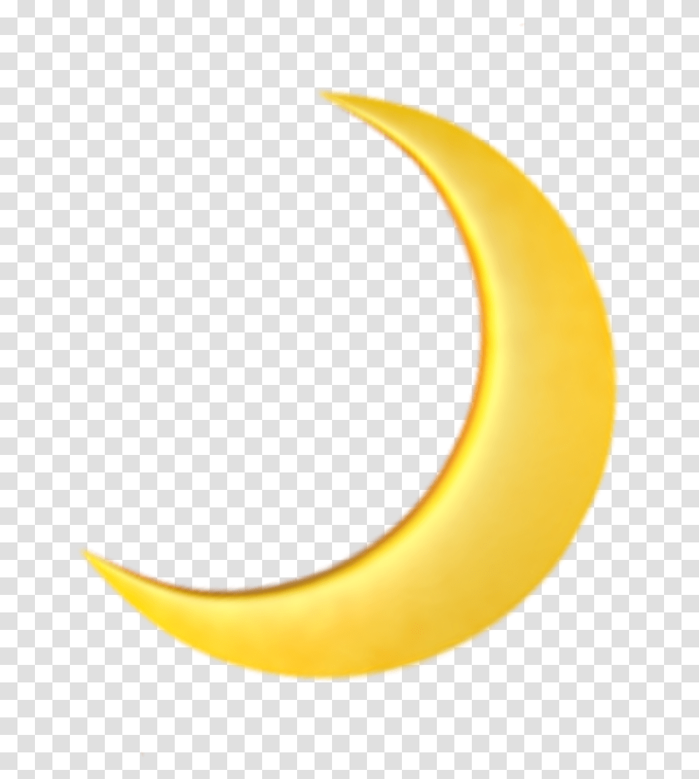 Iphone Emoji Moon Moonemoji Iphoneemoji Sticker By Eclipse, Banana, Fruit, Plant, Food Transparent Png