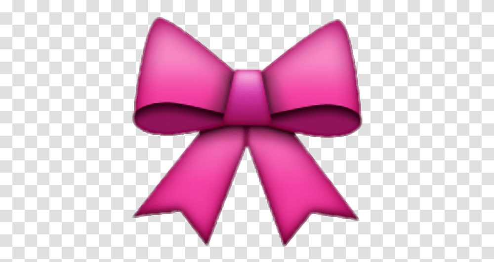 Iphone Emoji Pink Ribbon Followme Sticker By Pink Bow Emoji, Lamp, Pattern, Ornament, Tie Transparent Png
