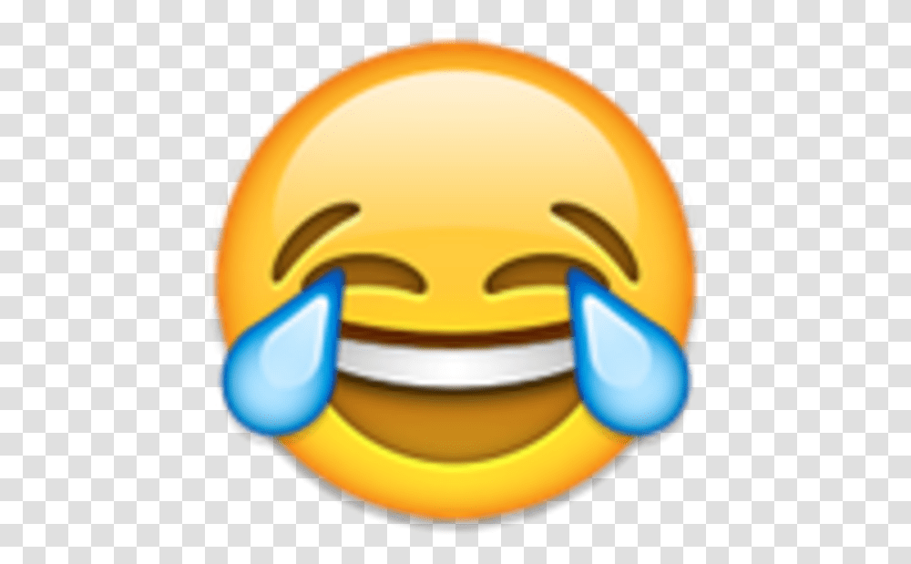 Iphone Emoticon Ios Crying Version Crying Laughing Emoji, Label, Helmet, Outdoors, Peel Transparent Png