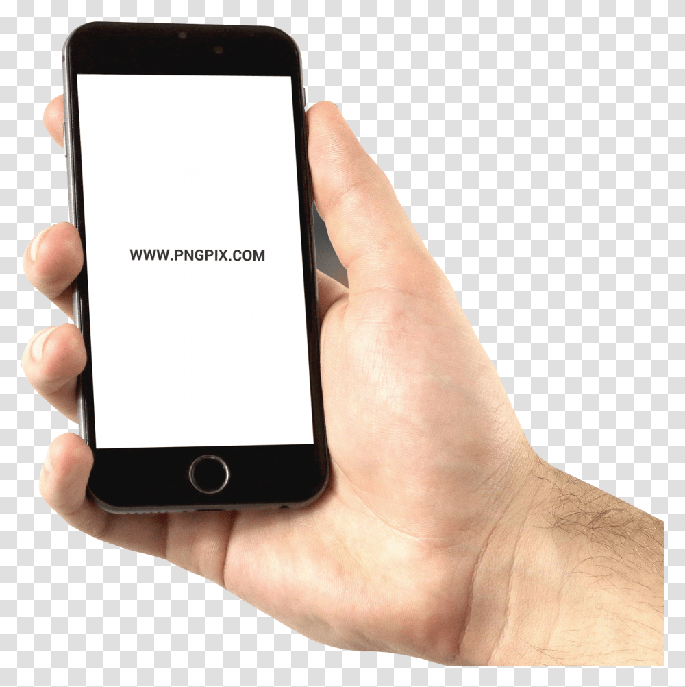 Iphone Iphone On Hand, Person, Human, Mobile Phone, Electronics Transparent Png