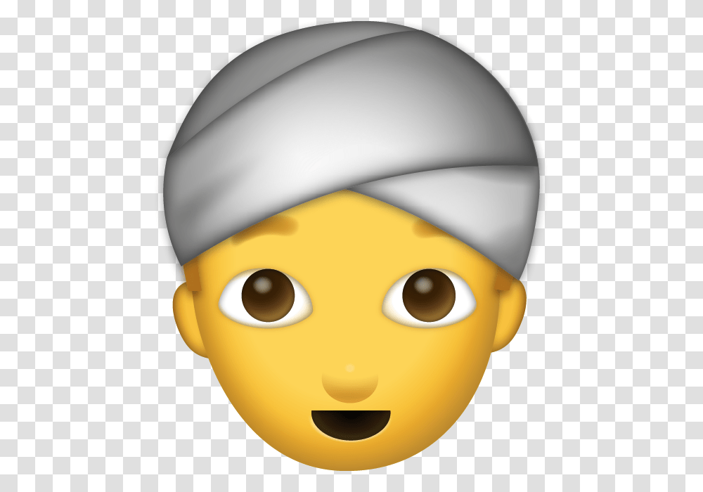 Iphone Man With Turban Emoji, Apparel, Helmet, Hat Transparent Png