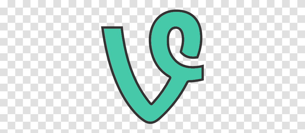 Iphone Media Social Video Vine Icon Logo, Number, Symbol, Text, Alphabet Transparent Png