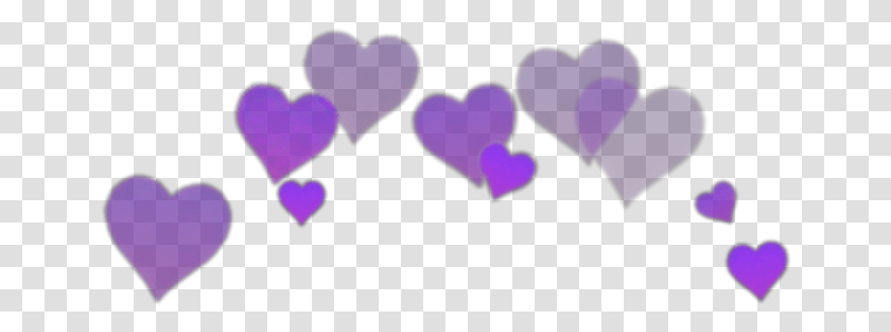Iphone Purple Heart Emoji Wallpaper Sticker Heart Crown Picsart, Cushion, Pillow Transparent Png