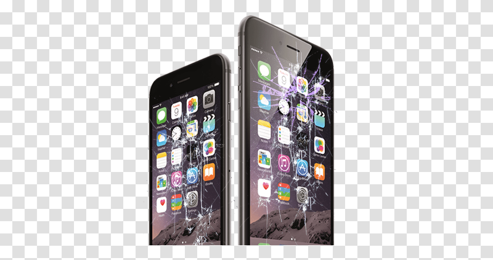 Iphone Screen Replacement Center Cracked Repair Comparison Iphone 6 6 Plus, Mobile Phone, Electronics, Cell Phone Transparent Png