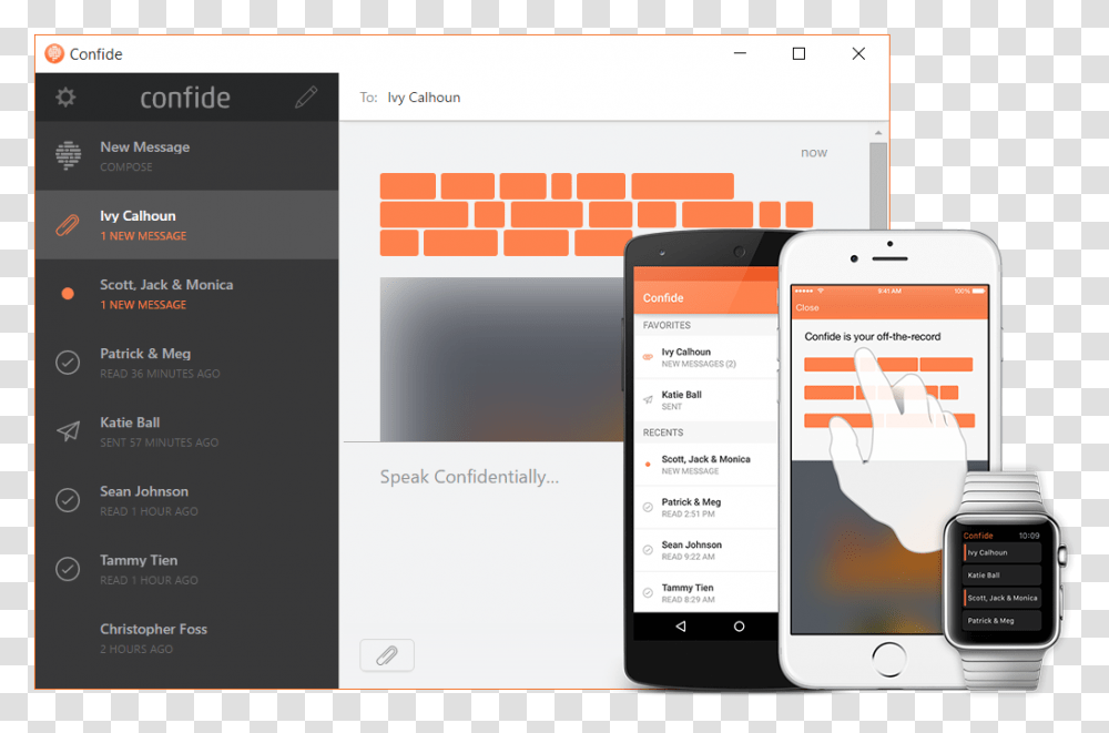 Iphone Secure Messaging App Confide Can Block Screenshots Confide, Mobile Phone, Electronics, Cell Phone, Menu Transparent Png