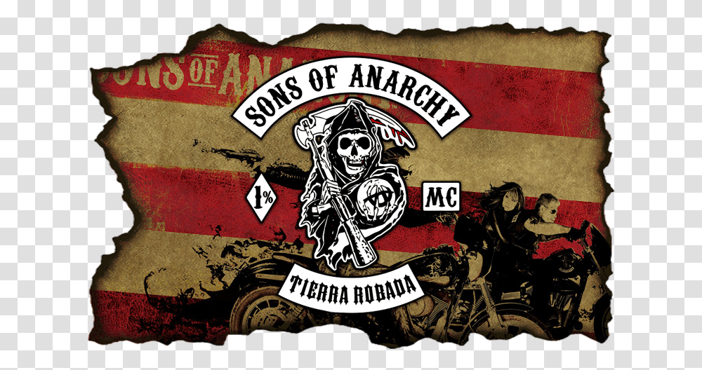 Iphone Sons Of Anarchy Sons Of Anarchy Logo Hd, Person, Motorcycle, Transportation, Pirate Transparent Png