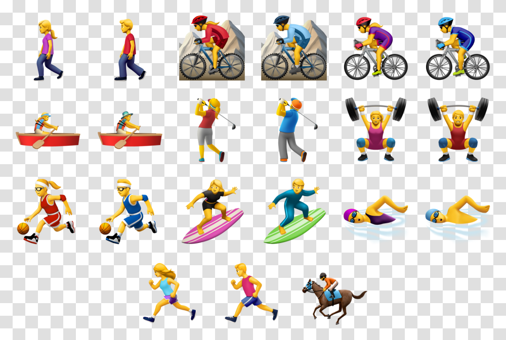 Iphone Sports Emoji, Bicycle, Vehicle, Transportation, Person Transparent Png