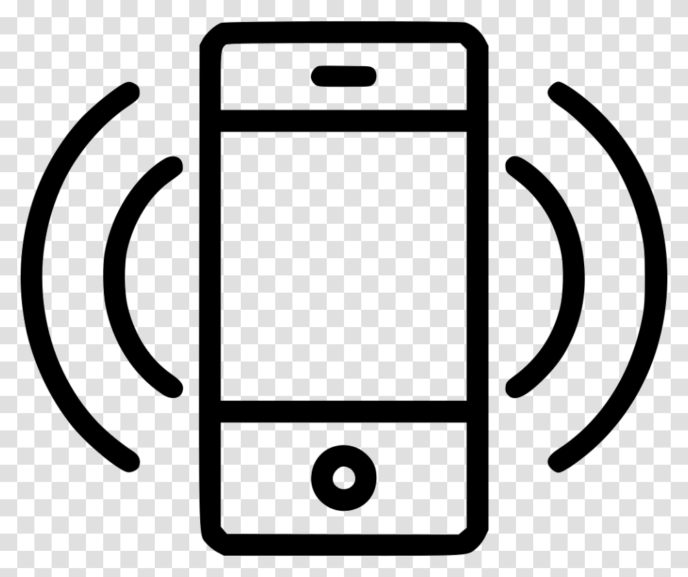 Iphone Svg Line Drawing Smartphone Sound Icon, Electronics, Mobile Phone, Cell Phone, Stencil Transparent Png