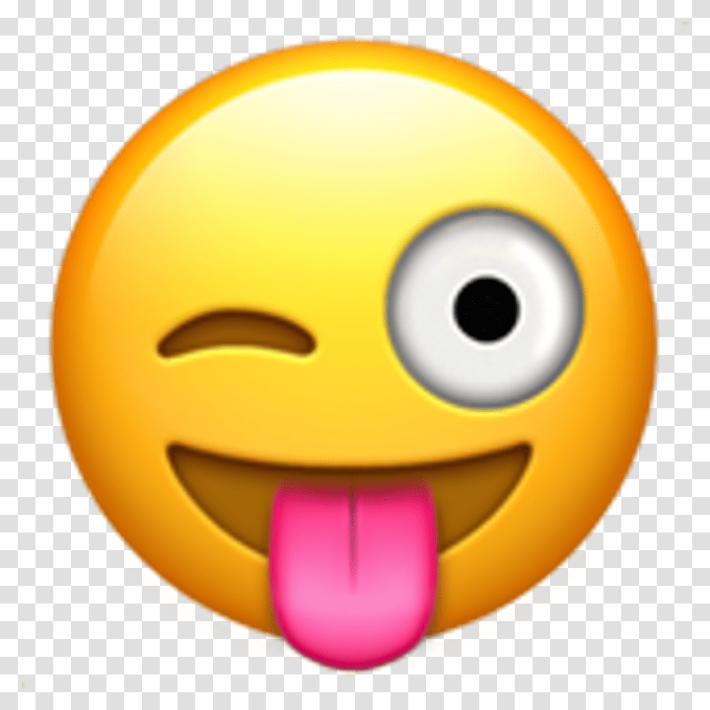 Iphone Tongue Out Emoji Image With Iphone Emoji Tongue Out, Mouth, Lip, Pac Man, Mask Transparent Png