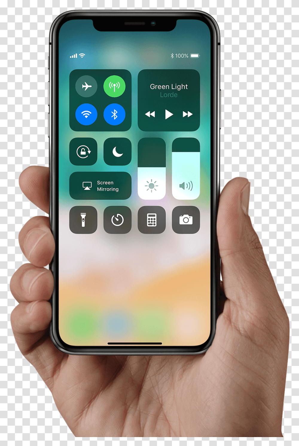 Iphone X In Hands Iphone X On Hand, Mobile Phone, Electronics, Cell Phone, Person Transparent Png