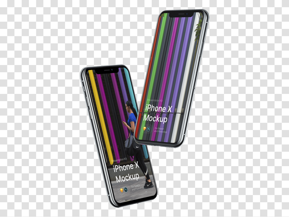 Iphone X Mockups Iphone Duo Mockup, Mobile Phone, Electronics, Cell Phone, Person Transparent Png