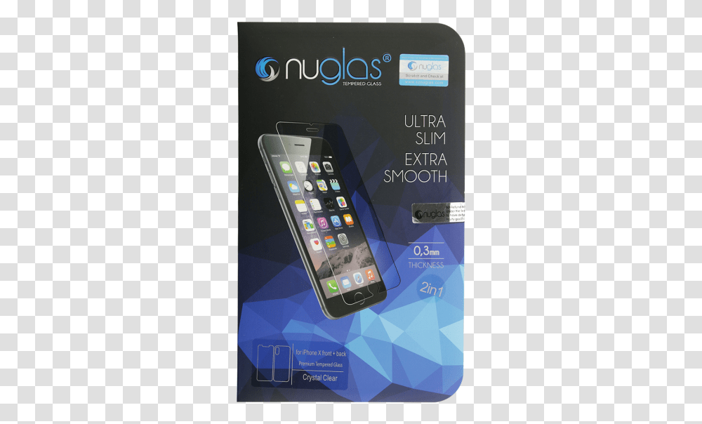 Iphone X Nuglas Screen Protector Nu Glas Iphone 7 Tempered Glass Screen Protector, Mobile Phone, Electronics Transparent Png