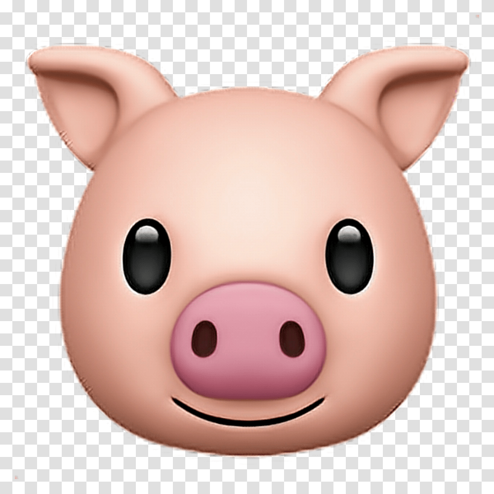 Iphone X Pig Animoji, Piggy Bank, Toy Transparent Png