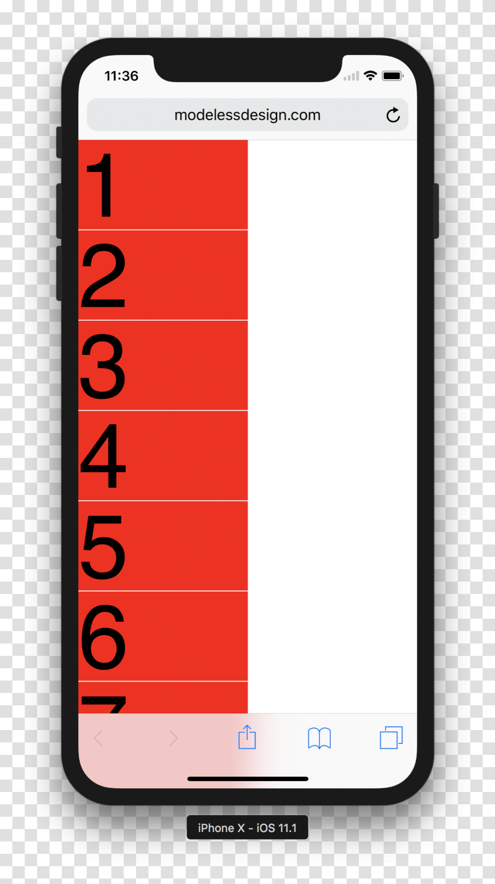 Iphone X Safari Header, Number, Mobile Phone Transparent Png