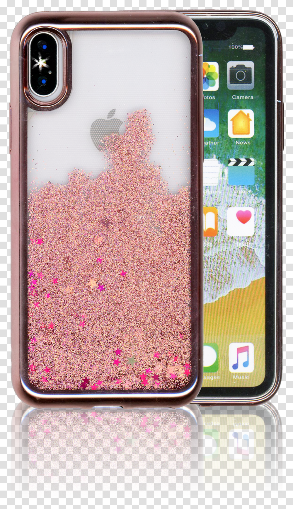 Iphone X10xs Mm Electroplated Water Glitter Case Iphone Xs Water Case, Mobile Phone, Electronics, Cell Phone, Light Transparent Png