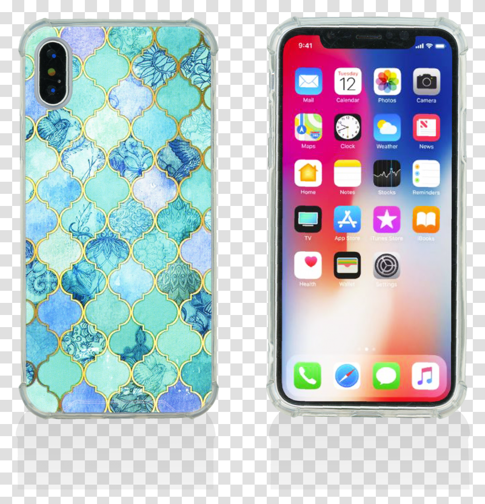 Iphone X10xs Mm Opal Art Series Turquoise Stone Transparent Png