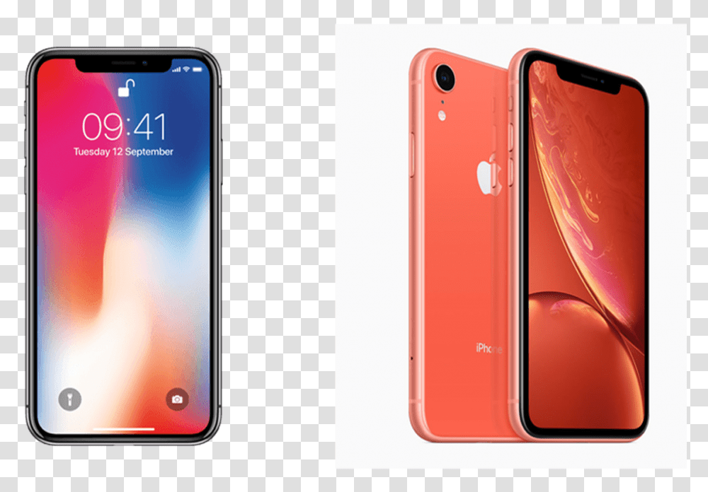 Iphone Xr Vs Iphone X, Mobile Phone, Electronics, Cell Phone Transparent Png