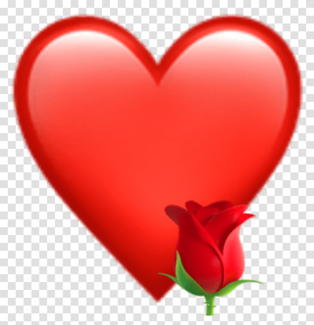 Iphoneemoji Emojiiphone Emoji Heart Red Redheart Emoji, Balloon, Flower, Plant, Blossom Transparent Png