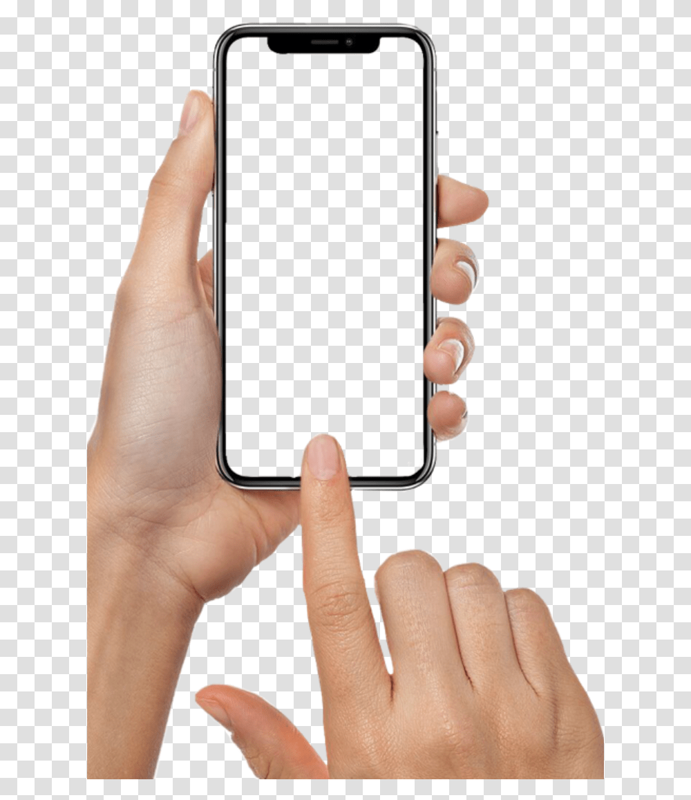 Рука держит смартфон