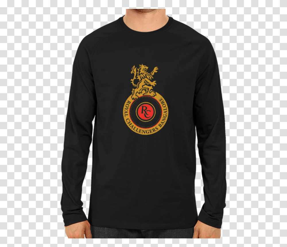 Ipl 08 Royal Challengers Bangalore Full Sleeve Black Bmw Full Sleeve T Shirt, Apparel, Long Sleeve, Person Transparent Png