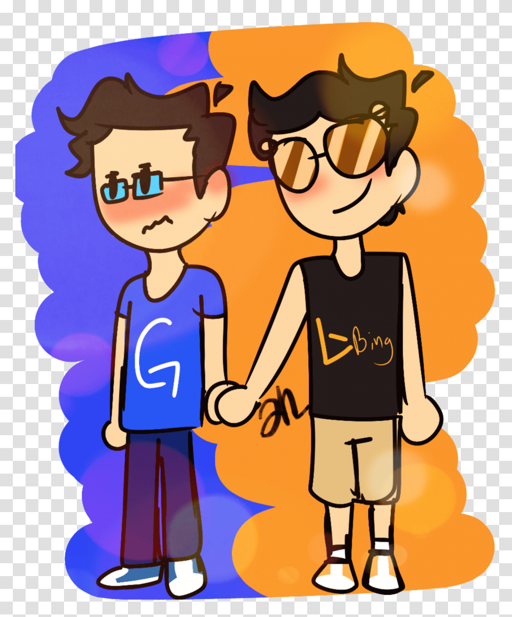 Iplier And Septiceye Ships, Hand, Holding Hands, Family, Poster Transparent Png