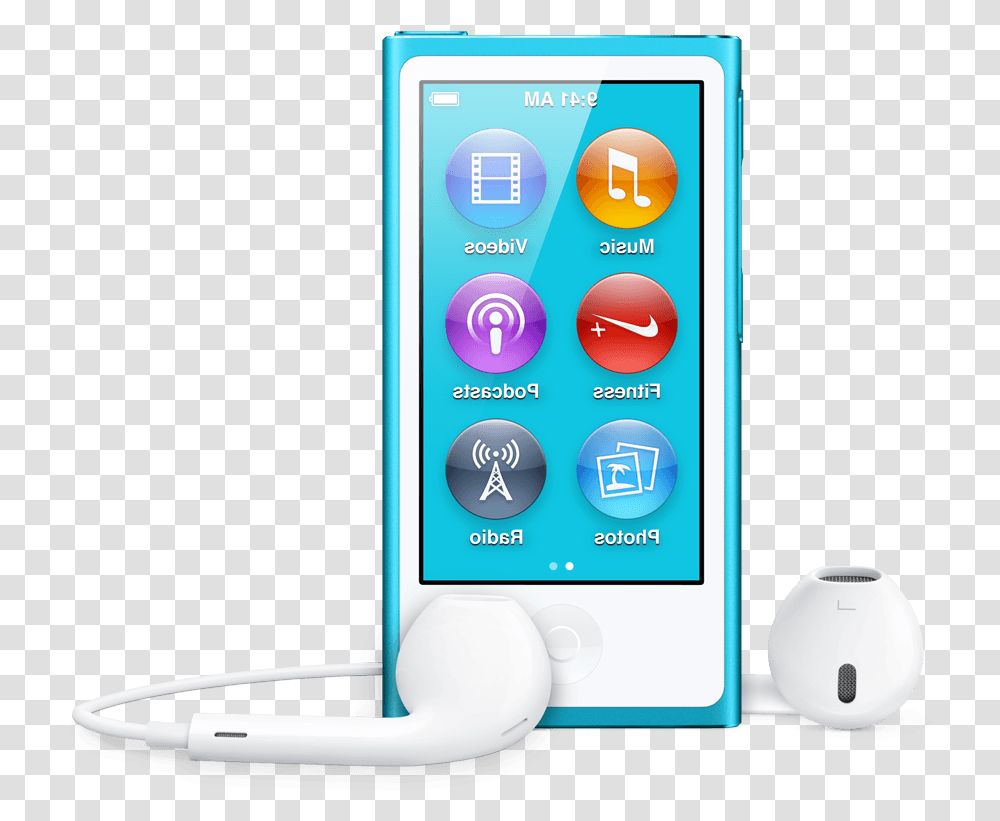 Ipod With Earbuds Clipart Ipod Nano Background, Mobile Phone, Electronics, Cell Phone, IPod Shuffle Transparent Png
