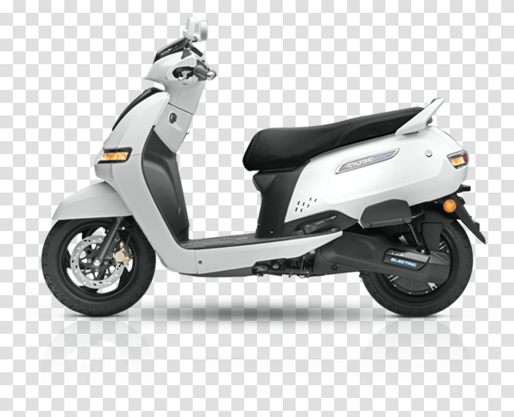 Iqube Electric Bike Vespa, Motorcycle, Vehicle, Transportation, Scooter Transparent Png