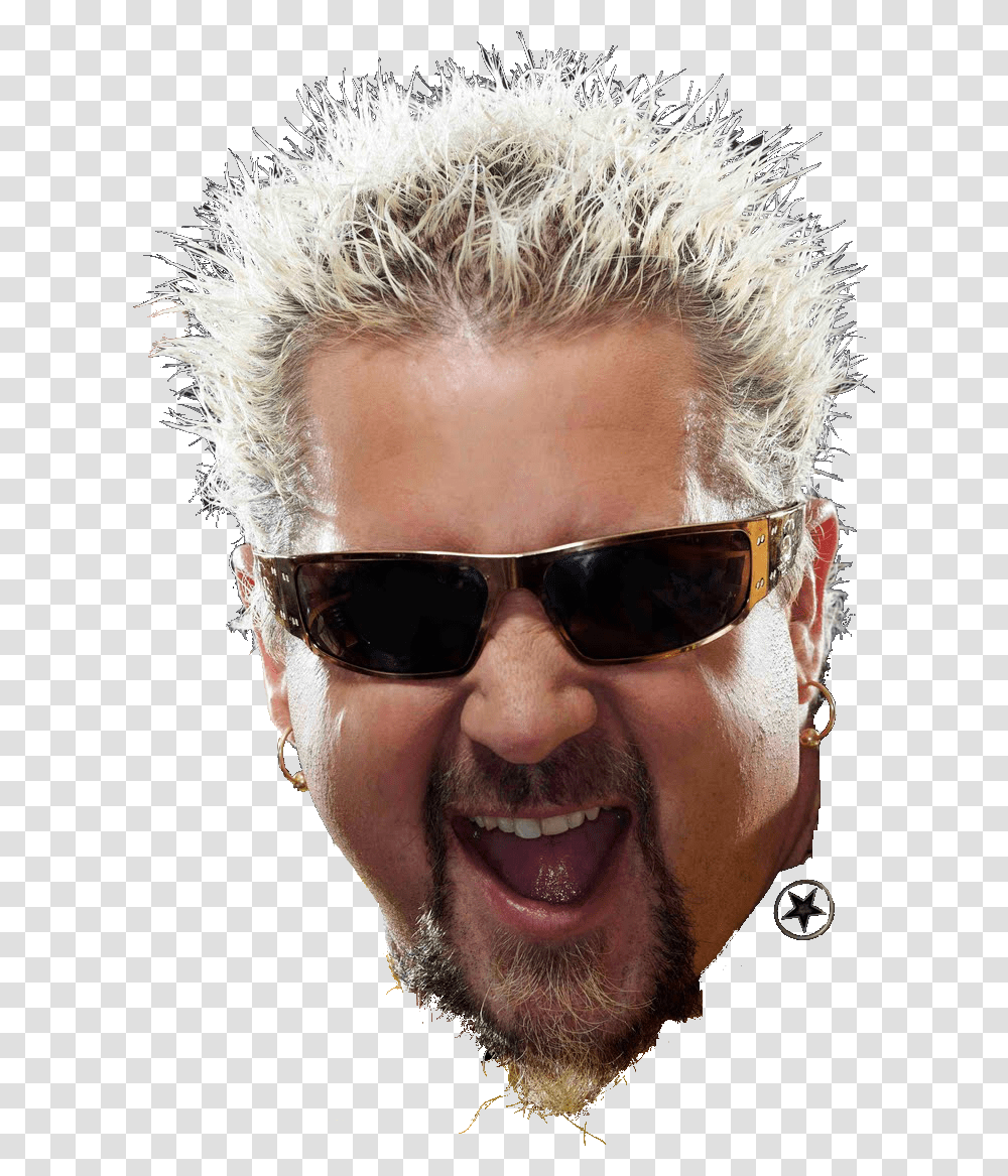 Iquotm The Boss Applesauce Guy Fieri, Sunglasses, Accessories, Person, Face Transparent Png