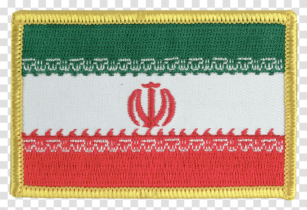 Iran Flag Patch, Embroidery, Pattern, Rug Transparent Png