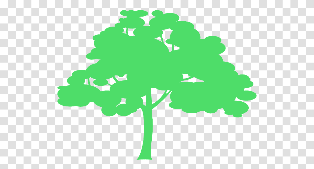 Irange Tree Silhoutte, Green, Plant, Leaf, Oak Transparent Png