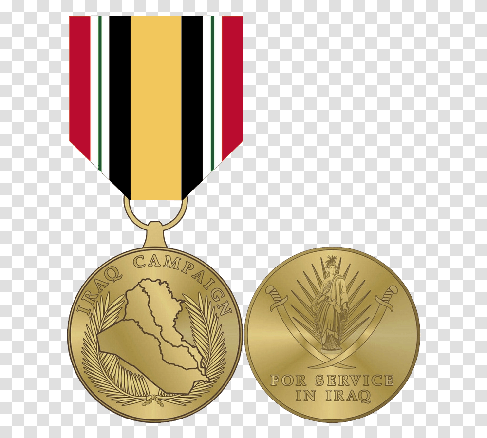 Iraq Campaign Medal Texas Iraq Campaign Medal, Gold, Trophy, Gold Medal, Locket Transparent Png
