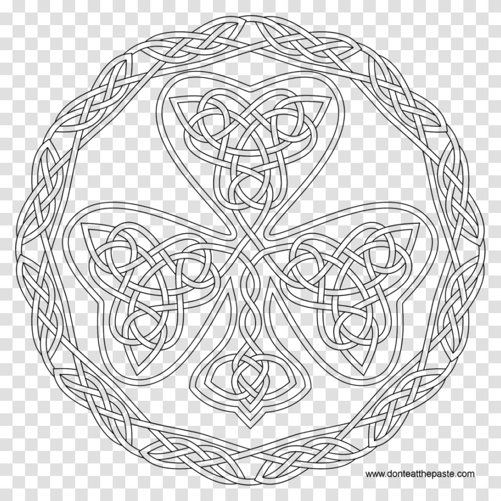 Ireland Clipart Free Celtic Coloring Page, Gray, World Of Warcraft Transparent Png