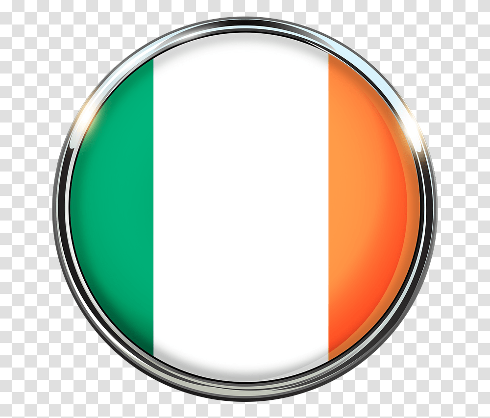 Ireland Europe Flag Irish Landscape Dublin Circle, Disk, Logo, Trademark Transparent Png