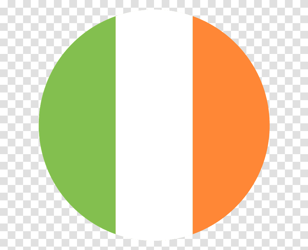 Ireland Flag Emoji Clipart Ireland Flag Circle, Logo, Symbol, Trademark, Balloon Transparent Png