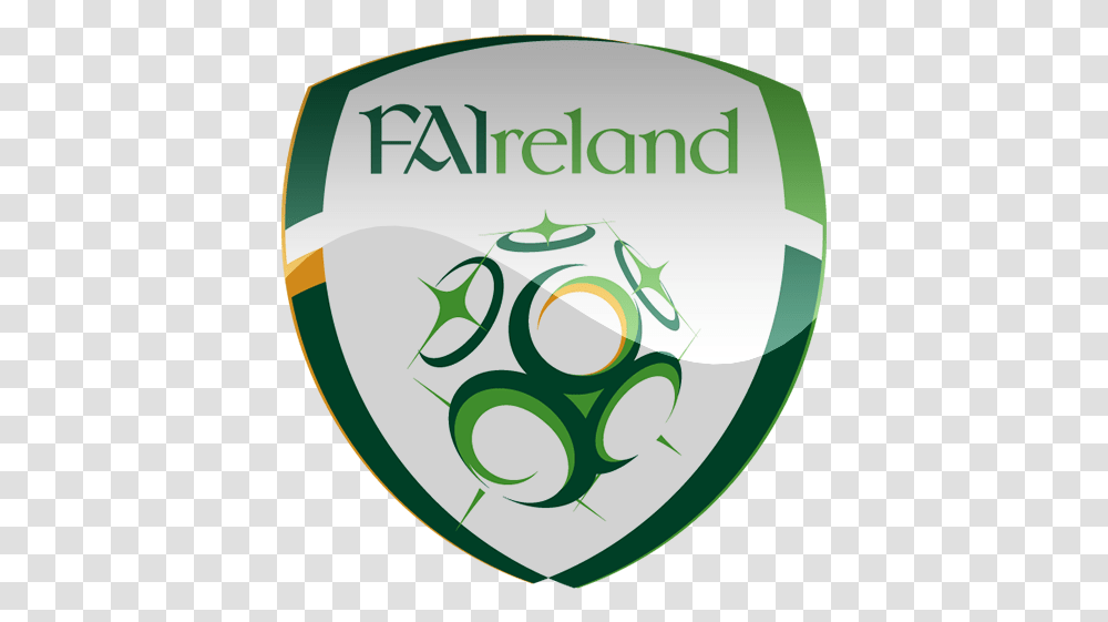 Ireland Football Logo Ireland Football Badge, Symbol, Trademark, Text, Armor Transparent Png