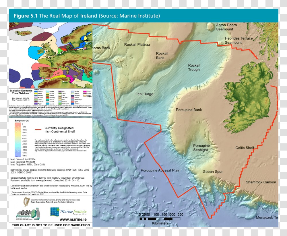 Ireland Offshore Oil And Gas, Plot, Map, Diagram, Atlas Transparent Png