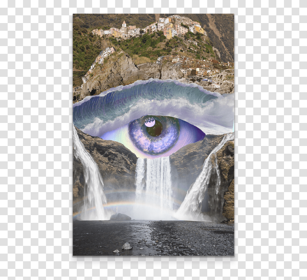 Iris Falls Canvas Eye Waterfall, River, Outdoors, Nature, Sea Transparent Png