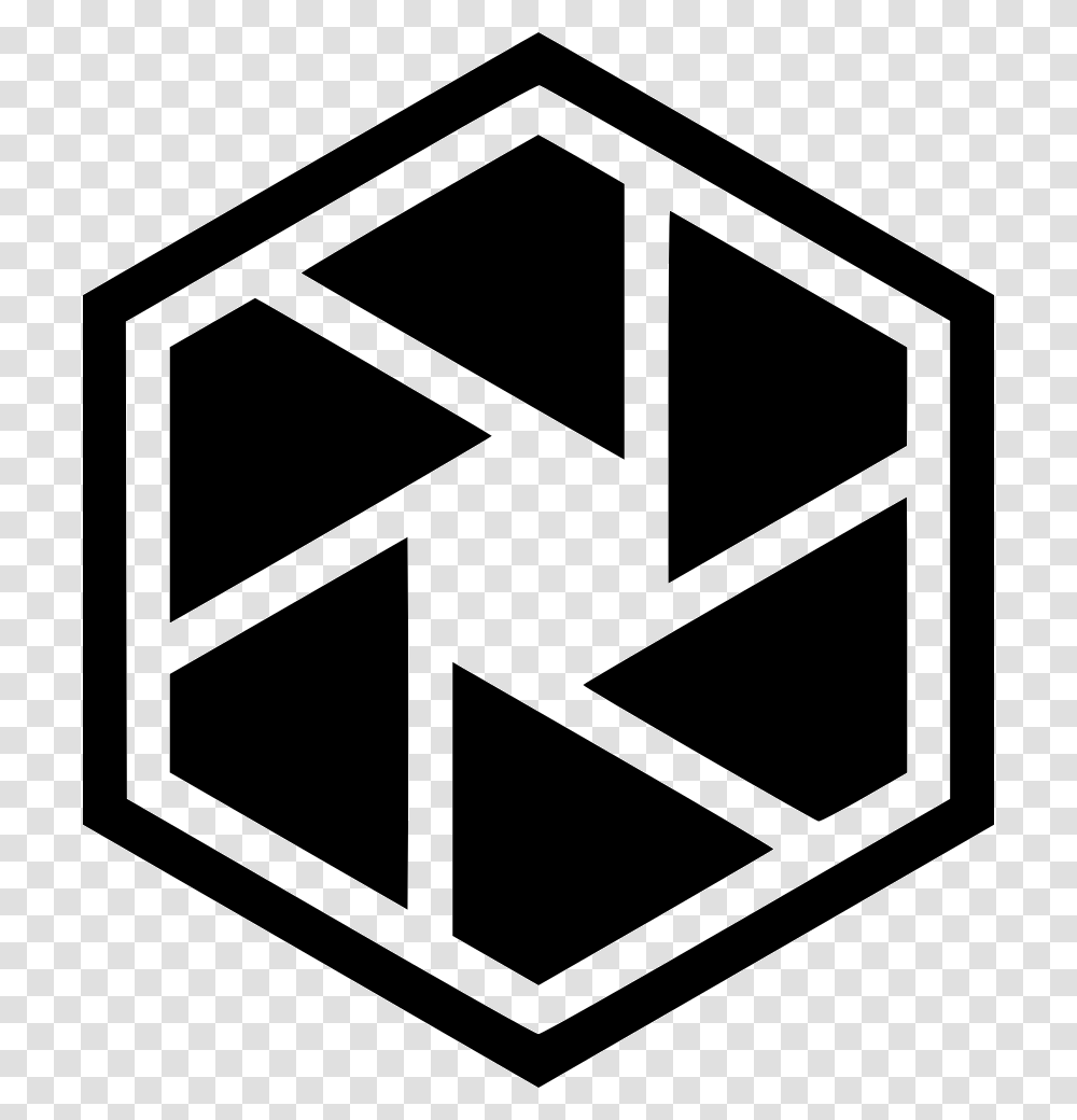 Iris Hexagon Icon Free Download, Recycling Symbol, Rug, Star Symbol Transparent Png