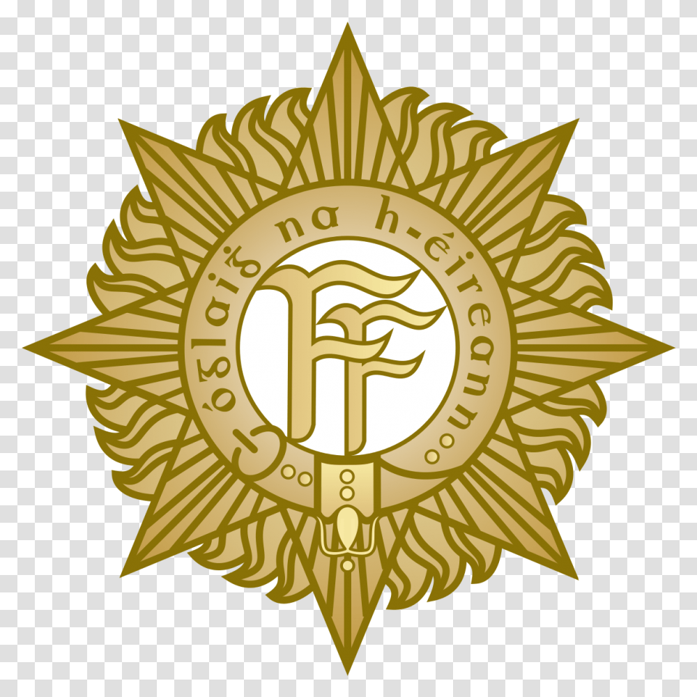 Irish Defence Forces Cap Badge Badge Irish Defence Forces, Lamp, Logo, Symbol, Trademark Transparent Png