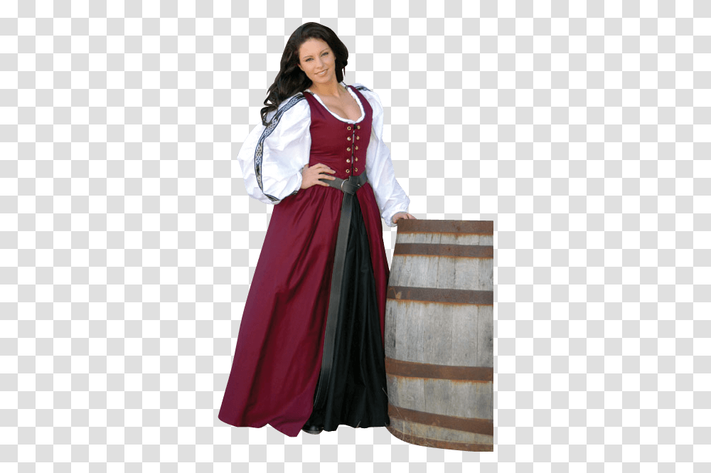 Irish Dress Medieval Traditional Irish Clothing, Female, Person, Costume, Woman Transparent Png