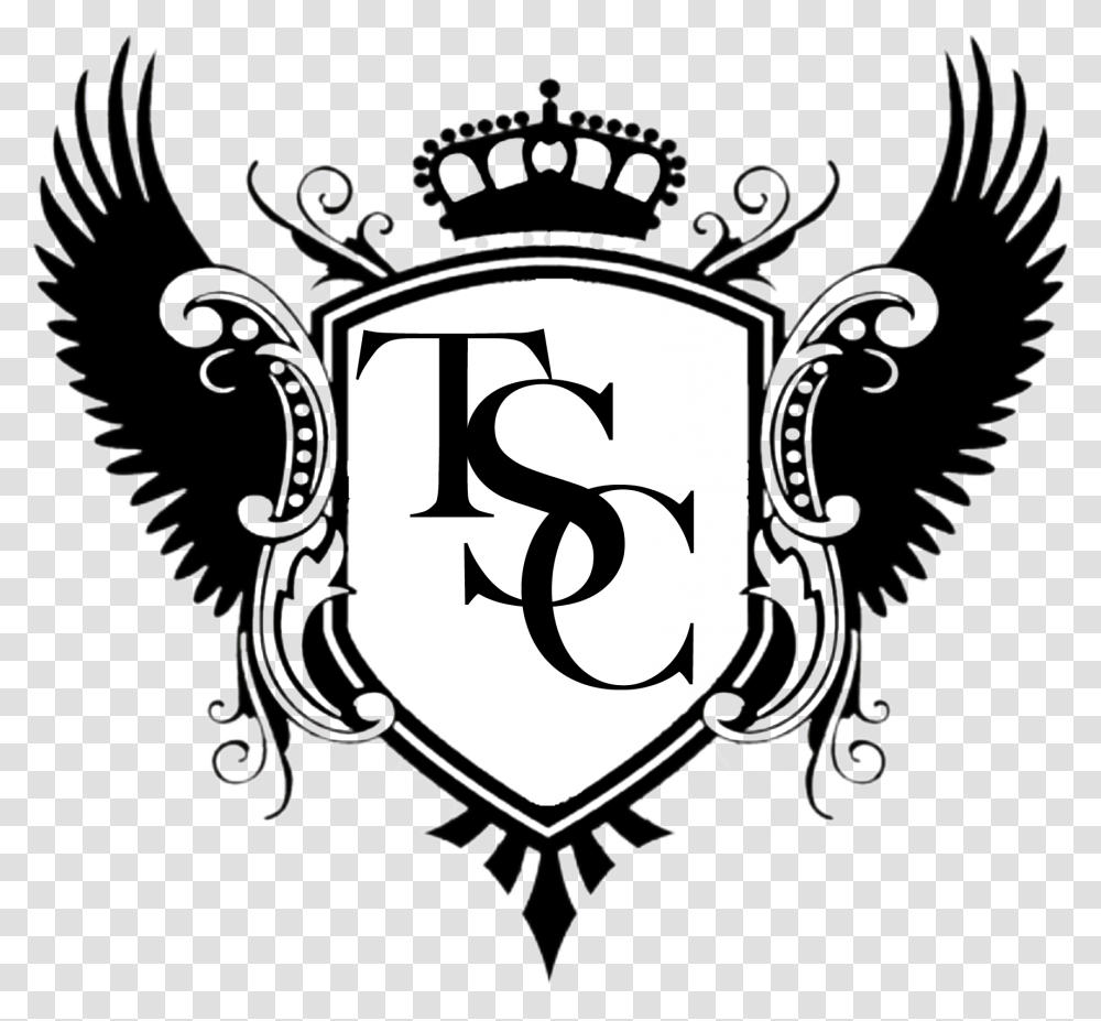 Irish Family Crest Template Download Shield With Wings, Logo, Trademark, Emblem Transparent Png