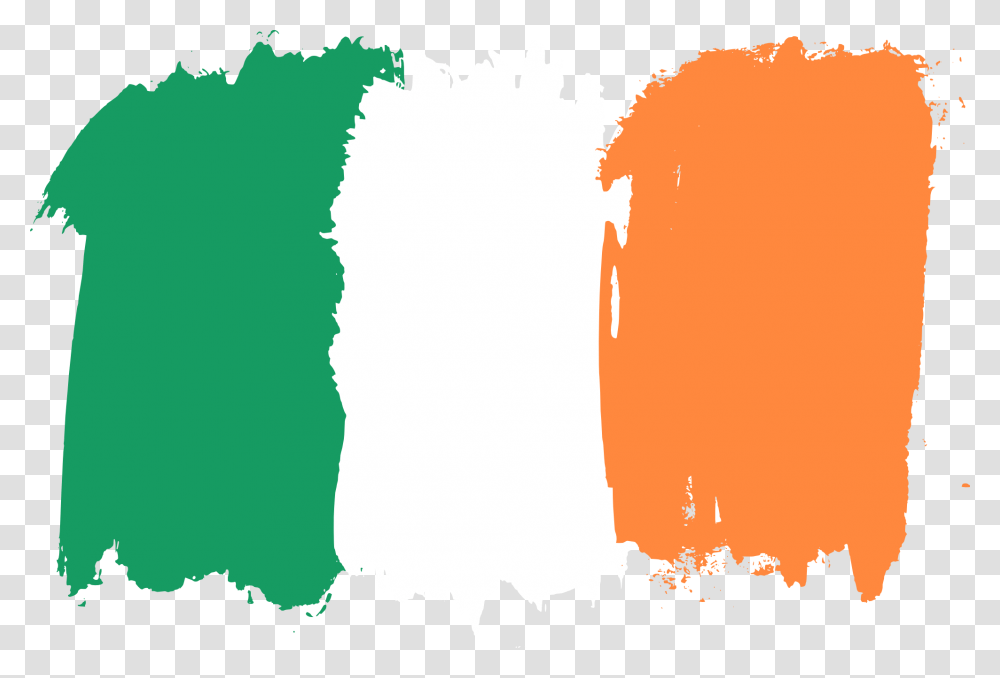 Irish Flag Stroke Ireland Flag, Fire, Stain Transparent Png