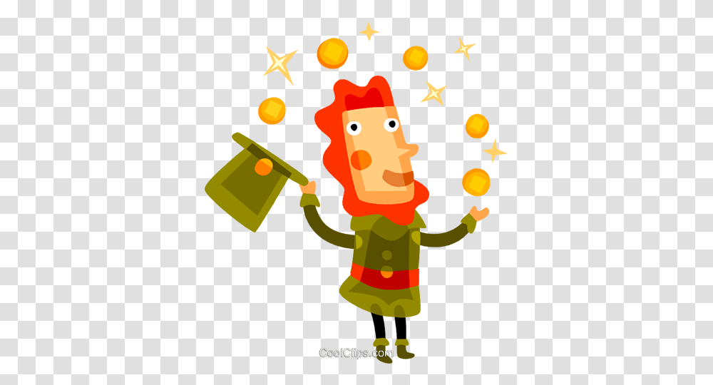 Irish Man Juggling Gold Coins Royalty Free Vector Clip Art, Plant, Produce, Food, Fruit Transparent Png